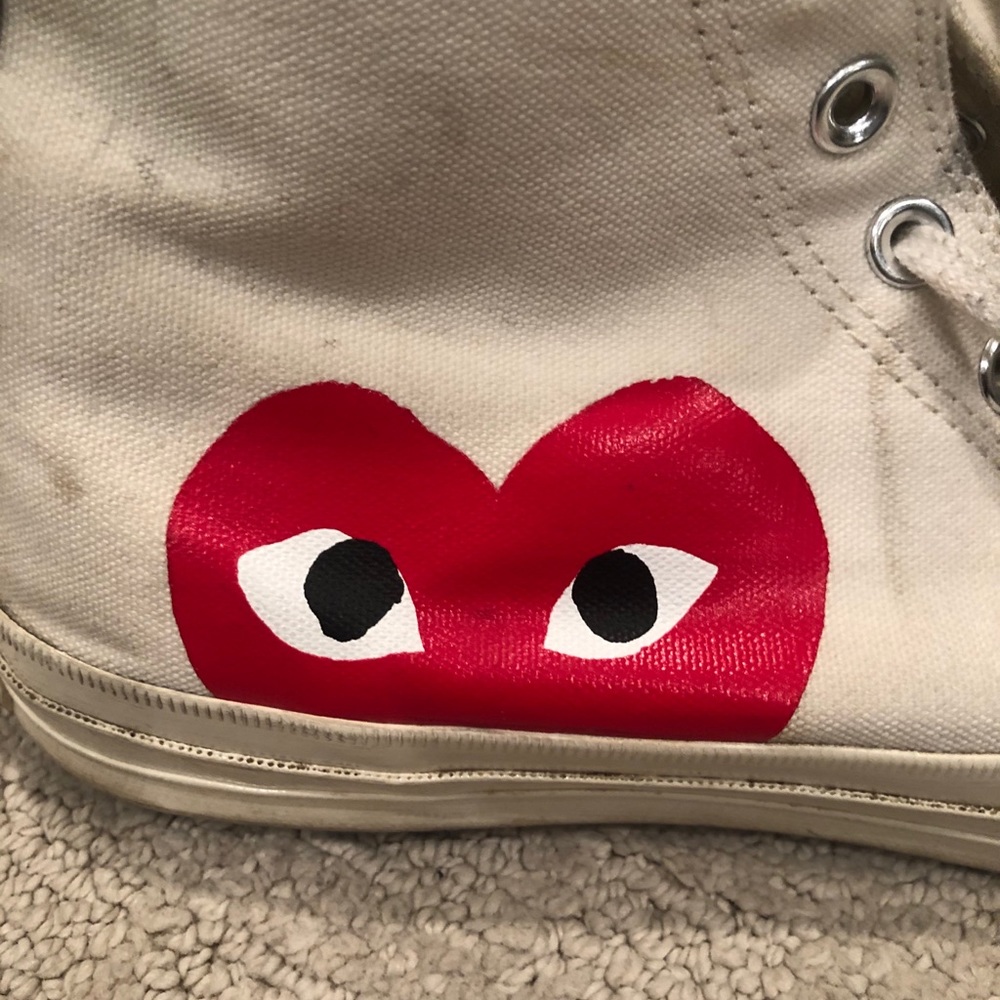 CDG White Convers - Picture 3 of 6
